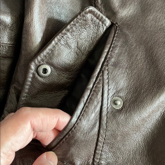 Daniel Leather Jacket with Hood - Picture 4 of 7